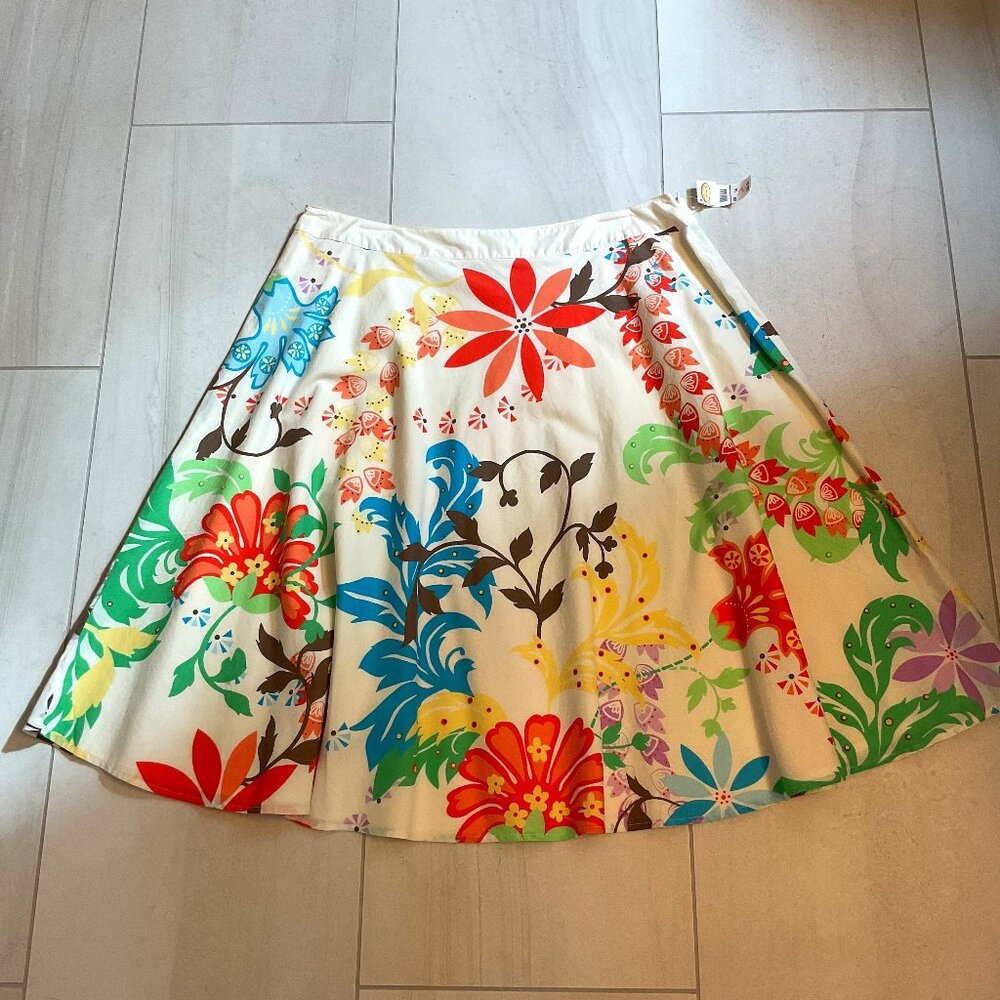 NWT VTG Talbots Mod Floral Skirt